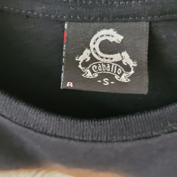 Caballo Shirt Mens Black Short Sleeve Bald Eagle Graphic Print Bird Of Prey - Picture 7 of 7